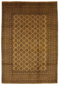 201X288 Afghan Natural Rug Wool, Carpetvista