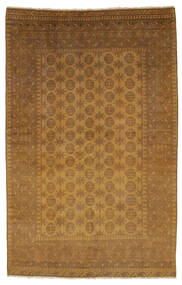 154X243 Small Afghan Natural Rug Wool, Carpetvista