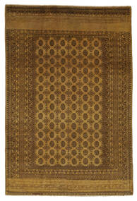  195X296 Afghan Natural Rug Wool, Carpetvista