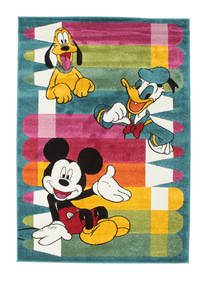  150X220 Lille Disney Colour Fun Med Mickey Tæppe