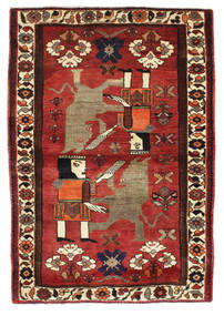  Qashqai Fine Pictorial Rug 120X175 Persian Wool Small Carpetvista