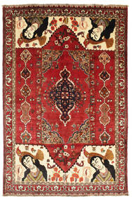 175X267 Alfombra Gashgai Fine Figurativa/Gráfica Oriental (Lana, Persia/Irán) Carpetvista