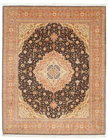 絨毯 ペルシャ タブリーズ 50 Raj シルク製 247X305 ベージュ/茶色 (ウール, ペルシャ/イラン)
