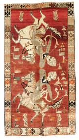 132X240 Alfombra Gashgai Figurativa/Gráfica Oriental (Lana, Persia/Irán) Carpetvista