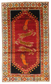  115X204 Medallion Small Qashqai Pictorial Rug Wool, Carpetvista