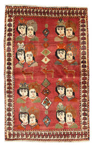  Orientalischer Ghashghai Figurativ Teppich 101X158 Wolle, Persien/Iran Carpetvista