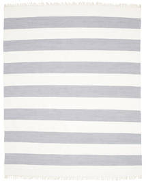 Kjøkken Teppe Cotton Stripe 250X300 Bomull Moderne Stripet Grå/Off White Stort