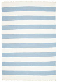  250X350 Striped Large Cotton Stripe Rug - Light Blue Cotton