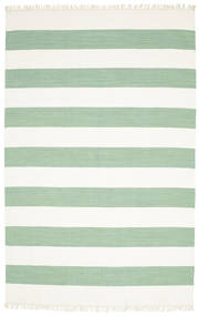 Cotton Stripe 200X300 ミントグリーン ストライプ 綿 ラグ 絨毯