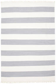 Cotton Stripe 220X320 Grey/Off White Striped Cotton Rug