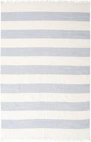  200X300 Gestreept Cotton Stripe Vloerkleed - Grijs/Gebroken Wit Katoen