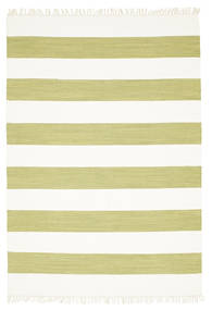  160X230 Gestreift Cotton Stripe Teppich - Olivegrün Baumwolle