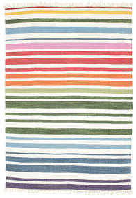  160X230 Stripet Rainbow Stripe Teppe - Flerfarget Bomull, 