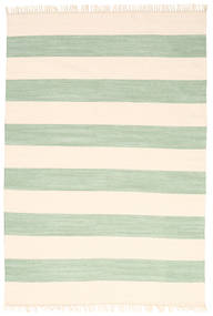 Cotton Stripe 160X230 ミントグリーン ストライプ 綿 ラグ 絨毯