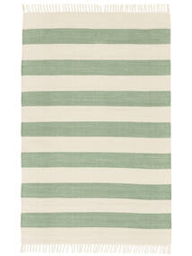 Cotton Stripe 160X230 ミントグリーン ストライプ 綿 ラグ 絨毯