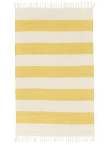  100X160 Cotton Stripe Žlutá Malý Koberec
