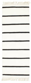  Tapis De Laine 60X165 Dorri Stripe Blanc/Noir Corridor Petit