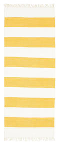  80X200 Striped Small Cotton Stripe Rug - Orange Cotton