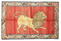  Qashqai Pictorial Rug 150X222 Persian Wool Small Carpetvista