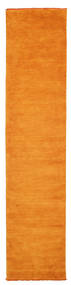 Tapis De Laine 80X350 Handloom Fringes Orange Corridor Petit