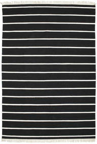Dorri Stripe 250X350 Large Black/White Striped Wool Rug 