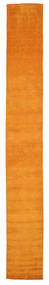  Tappeto Di Lana 80X600 Handloom Fringes Arancione Piccolo