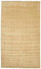  300X500 Einfarbig Groß Handloom Fringes Teppich - Beige Wolle