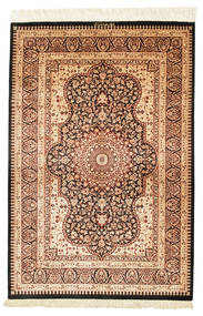  Persian Qum Silk Signed: Qum Jamshidi Rug 99X147 (Silk, Persia/Iran)