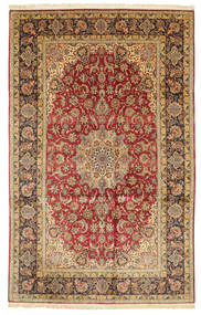  Isfahan Seidenkette 204X319 Persischer Wollteppich Carpetvista