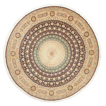  Ø 303 Tabriz 50 Raj With Silk Rug Oriental Round Large (Wool, Persia/Iran)
