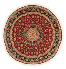  Ø 150 絨毯 タブリーズ 50 Raj シルク製 オリエンタル ラウンド (ウール, ペルシャ/イラン)