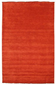  Wool Rug 180X275 Handloom Fringes Rust Red/Red