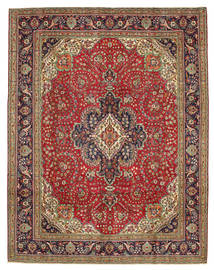  Tabriz Patina Rug 300X384 Persian Wool Red/Beige Large Carpetvista