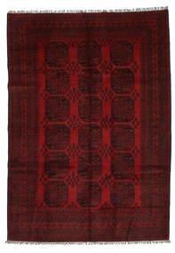  199X283 Medallion Afghan Fine Rug Wool, Carpetvista