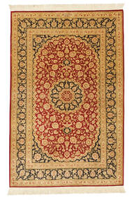  Qum Silk Signed: Qum Razavi Rug 100X153 Persian Silk Small Carpetvista