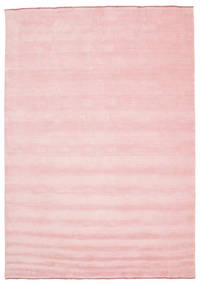  Gyapjúszőnyeg 220X320 Handloom Fringes Rózsaszín