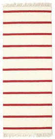  Tappeto Di Lana 70X190 Dorri Stripe Bianco/Rosso Piccolo