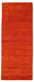  80X200 小 ギャッベ インド 絨毯 - レッド ウール