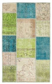  Patchwork Rug 100X164 Wool Multicolor Small Carpetvista