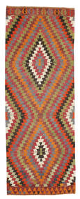  Kilim Semi Antique Turkish Rug 135X369 Wool Multicolor Small Carpetvista
