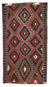 156X285 Tappeto Kilim Semi-Antichi Turchi Orientale Multicolore (Lana, Turchia) Carpetvista