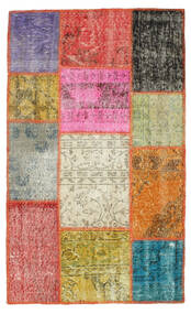 100X160 Patchwork Teppich Moderner Mehrfarbig (Wolle, Türkei) Carpetvista
