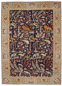 297X405 Tapete Oriental Najafabad Patina Figurativo/Imagens Grande (Lã, Pérsia/Irão) Carpetvista
