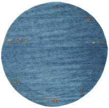 Gabbeh Indo Ø 250 Large Blue Round Wool Rug