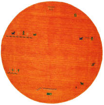  Gyapjúszőnyeg Ø 200 Gabbeh Indo Narancssárga Kerek