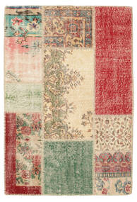 Patchwork Rug 102X151 Multicolor Wool, Turkey Carpetvista
