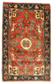  110X176 Medallion Small Hamadan Pictorial Rug Wool, Carpetvista