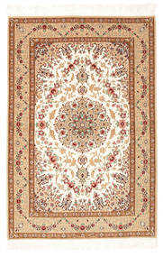  108X161 Medallion Small Isfahan Silk Warp Rug Carpetvista
