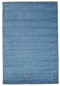 Gabbeh Loom Frame 200X300 Blau Wollteppich