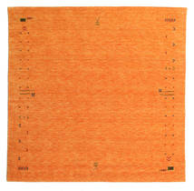  ウール 絨毯 200X200 Gabbeh Loom Frame オレンジ 正方形 ラグ
